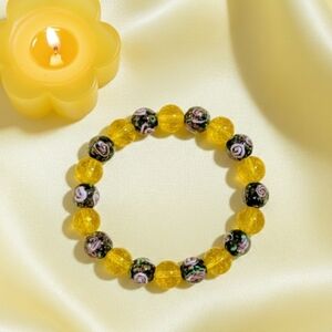 Citrine Floral Bracelet